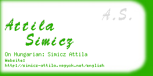 attila simicz business card